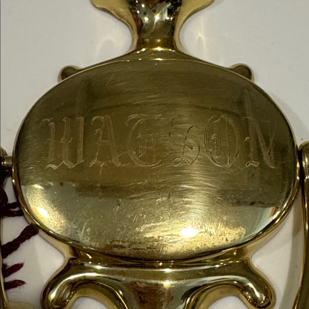 WATSON Gold Metal Ornate Door Knocker - Picture 2 of 5